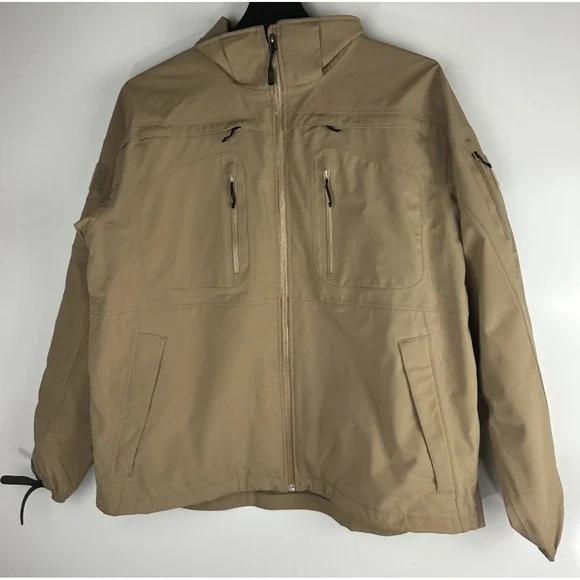 5.11 Tactical Sabre 2.0 Jacket Coyote Tan Khaki Men's Size XL Full Zip No Hood - Picture 2 of 16